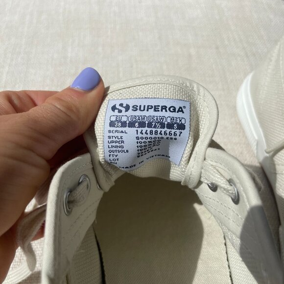 Superga Cotu Classic, size 38, beige - unboxed, like new - Picture 6 of 6